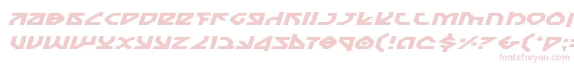 NostromoExpandedItalic Font – Pink Fonts on White Background