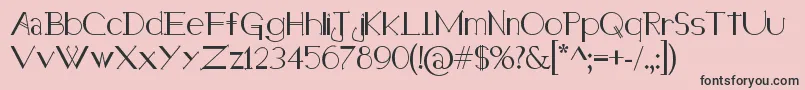 Holitter Halfimp Font – Black Fonts on Pink Background