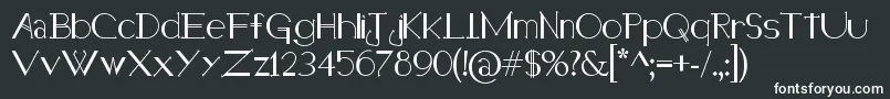 Шрифт Holitter Halfimp – белые шрифты