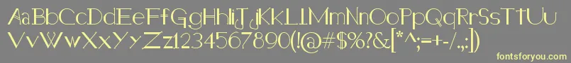 Holitter Halfimp Font – Yellow Fonts on Gray Background