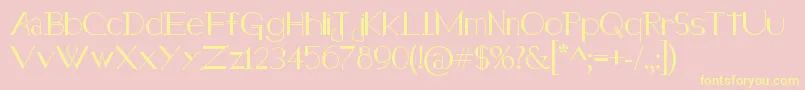 Holitter Halfimp Font – Yellow Fonts on Pink Background