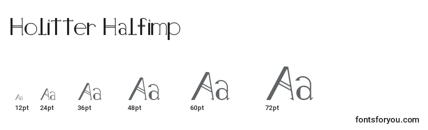 Holitter Halfimp Font Sizes