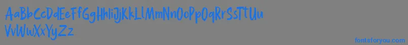 Police Hollaboi FREE – polices bleues sur fond gris
