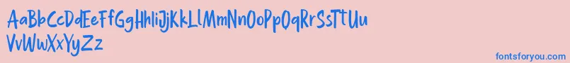 En savoir plus sur la police Hollaboi FREE Police Hollaboi FREE – polices bleues sur fond rose
