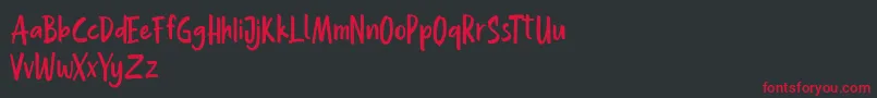 Hollaboi FREE Font – Red Fonts on Black Background