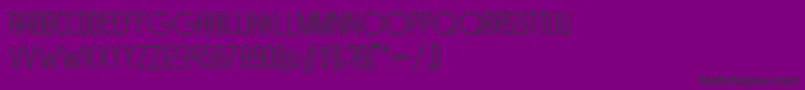 フォントHollen amare sans   DEMO – 紫の背景に黒い文字