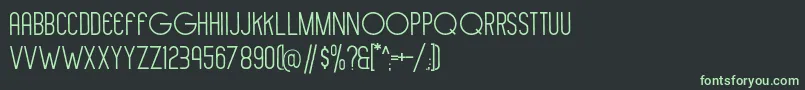 フォントHollen amare sans   DEMO – 黒い背景に緑の文字