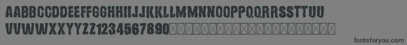 Hollows Font – Black Fonts on Gray Background