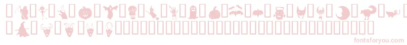 HollowWeenie Bats Font – Pink Fonts on White Background