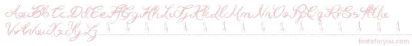 Holly Hood Font – Pink Fonts on White Background