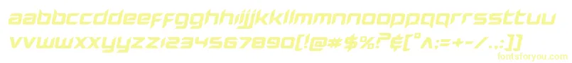 Hollowpointexpandital-fontti – keltaiset fontit