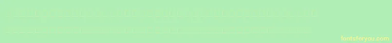 Hollywood Font – Yellow Fonts on Green Background