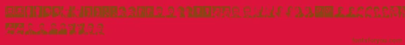 HollywoodActors Font – Brown Fonts on Red Background