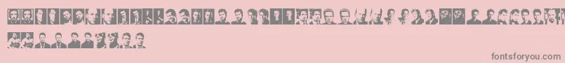 HollywoodActors Font – Gray Fonts on Pink Background