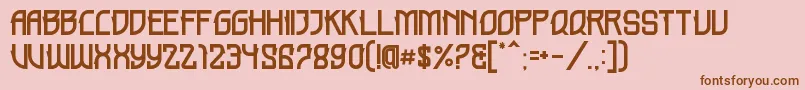 HOLME DEMO Font – Brown Fonts on Pink Background