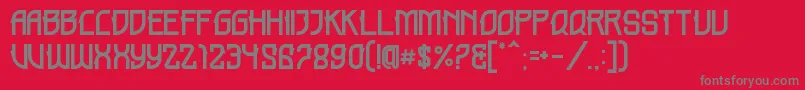 HOLME DEMO Font – Gray Fonts on Red Background
