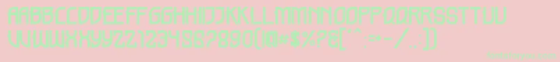 HOLME DEMO Font – Green Fonts on Pink Background