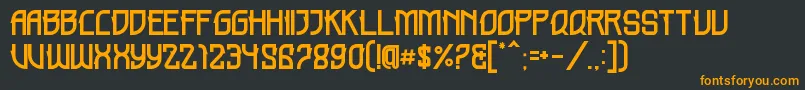 HOLME DEMO Font – Orange Fonts on Black Background