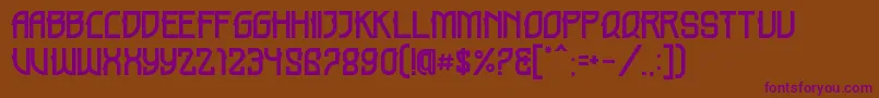 HOLME DEMO Font – Purple Fonts on Brown Background