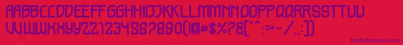 HOLME DEMO Font – Purple Fonts on Red Background