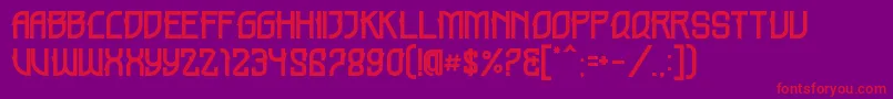 HOLME DEMO Font – Red Fonts on Purple Background