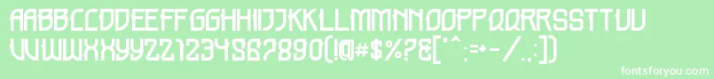 HOLME DEMO Font – White Fonts on Green Background