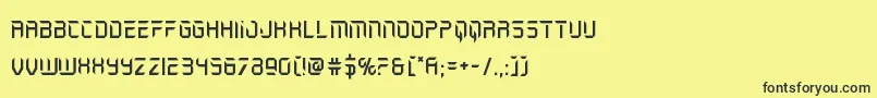 holojacket Font – Black Fonts on Yellow Background