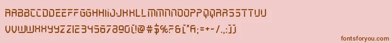 holojacket Font – Brown Fonts on Pink Background
