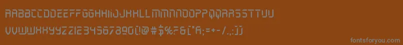 holojacket Font – Gray Fonts on Brown Background