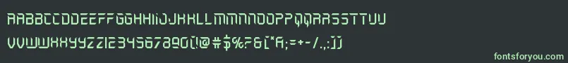 holojacket Font – Green Fonts on Black Background