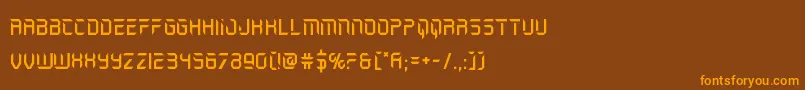 holojacket Font – Orange Fonts on Brown Background