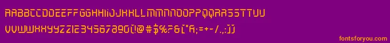 holojacket Font – Orange Fonts on Purple Background