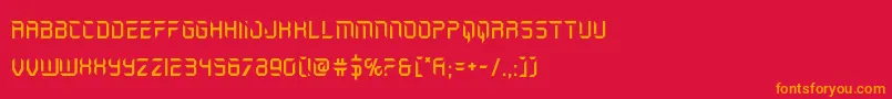 holojacket Font – Orange Fonts on Red Background
