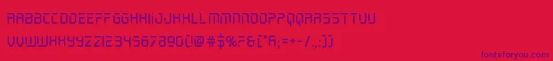 holojacket Font – Purple Fonts on Red Background
