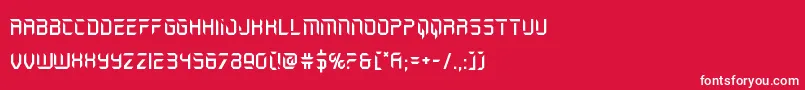 holojacket Font – White Fonts on Red Background