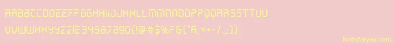 holojacket Font – Yellow Fonts on Pink Background