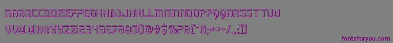 holojacket3d Font – Purple Fonts on Gray Background