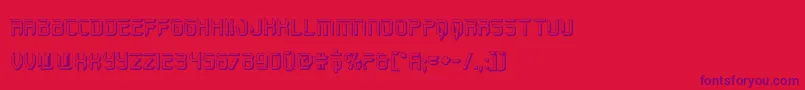 holojacket3d Font – Purple Fonts on Red Background