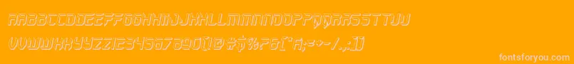 holojacket3dital Font – Pink Fonts on Orange Background