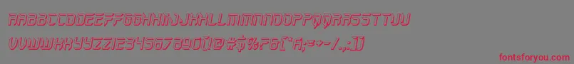 holojacket3dital Font – Red Fonts on Gray Background