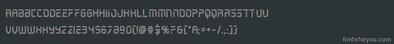 フォントholojacketbold – 黒い背景に灰色の文字