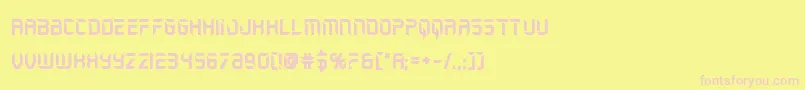 holojacketbold Font – Pink Fonts on Yellow Background