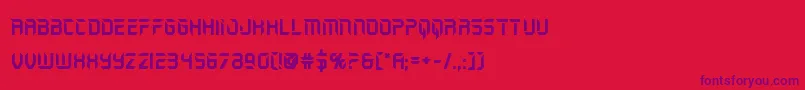 holojacketbold Font – Purple Fonts on Red Background