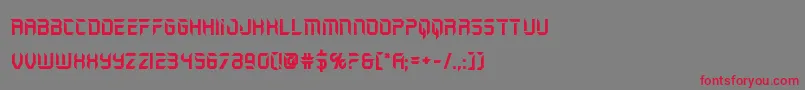 holojacketbold Font – Red Fonts on Gray Background