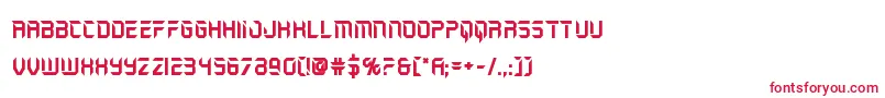 フォントholojacketbold – 白い背景に赤い文字