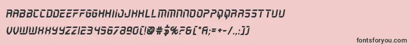 フォントholojacketboldital – ピンクの背景に黒い文字