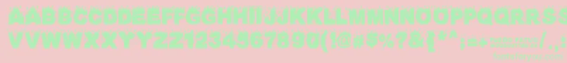 FuegoFatuo Font – Green Fonts on Pink Background