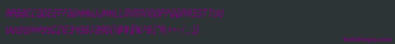Шрифт holojacketcondital – фиолетовые шрифты на чёрном фоне