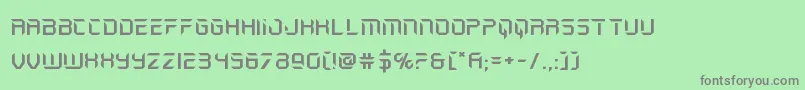 フォントholojacketexpand – 緑の背景に灰色の文字