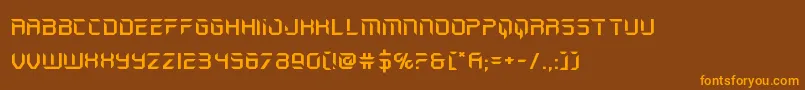 holojacketexpand Font – Orange Fonts on Brown Background